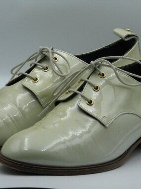 Cappezzani Ivory Leather Oxford shoes Size 39 Italy